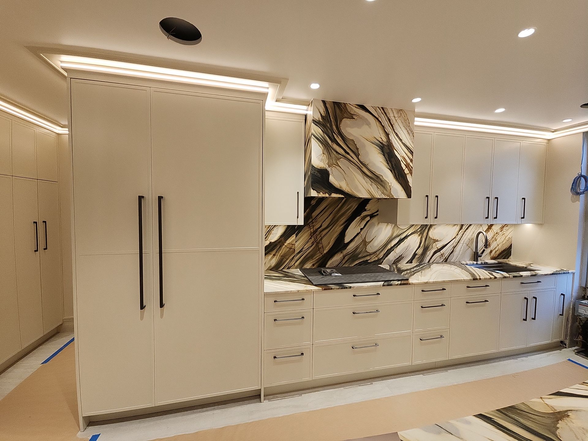 Custom kitchen countertop project by Granite Guys